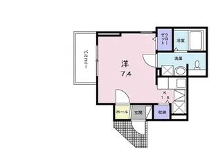 サンフローリッシュ Ⅱ【1階】の間取り