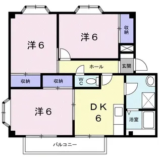 ブルメリアⅠ【2階】の間取り