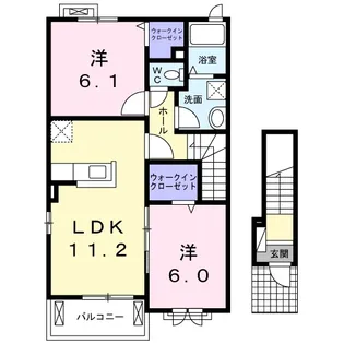 ブローテ・カーサ【2階】の間取り