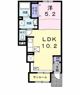 プランドールA【1階】の間取り