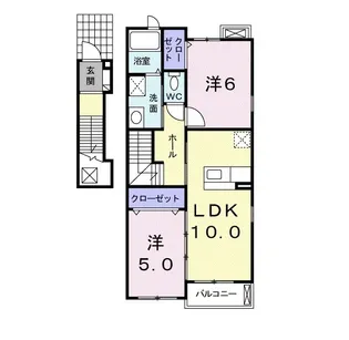 ミニョン・エレガンテ【2階】の間取り