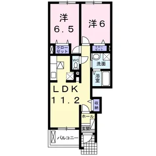 ボヌール・アルシュA棟【1階】の間取り