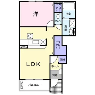 フジⅠ A【1階】の間取り