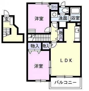エクセランⅡ【2階】の間取り