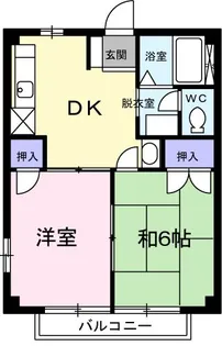 ドリーミー山中A【2階】の間取り
