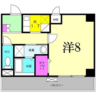 パープル ヒル【2階】の間取り