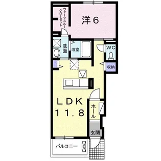 フロンティア【1階】の間取り