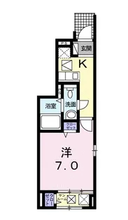 クリーン・カーサ東島【1階】の間取り