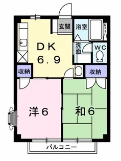 ファミーユB【2階】の間取り