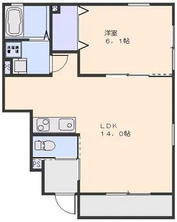 サクラハイツ【1階】の間取り