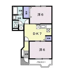 ソルフィー D【1階】の間取り