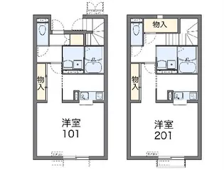 レオネクストマンダリーヌⅥ【1階】の間取り