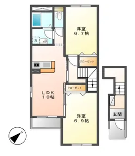 La Flore【2階】の間取り