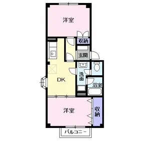 ビィー・ウィステリア【2階】の間取り