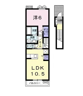 フラン カーサ 木曽川A【2階】の間取り