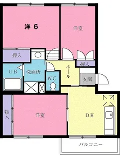 グランデージ堀【2階】の間取り