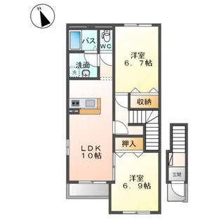 エストルーチェ【2階】の間取り