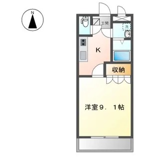 プリベールアイカワ【2階】の間取り
