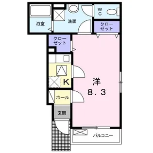 ジュネスメゾン八景 Ⅱ【102号室】の間取り