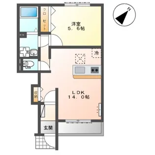 イル ソーレ【1階】の間取り
