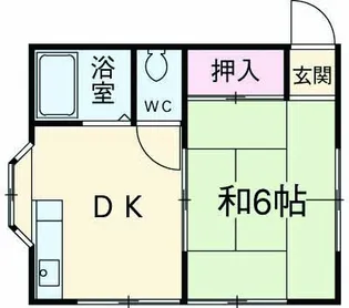 コーポカトレア【201号室】の間取り