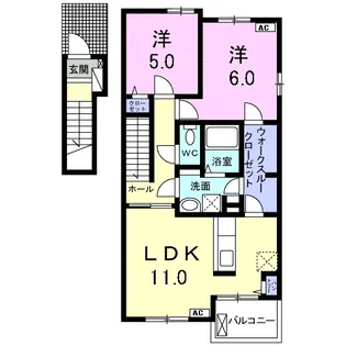 インテレクトⅡ【2階】の間取り