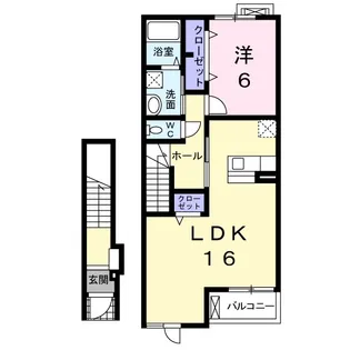 ブルックフィールド【2階】の間取り