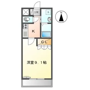スプリングヴィラB棟【1階】の間取り