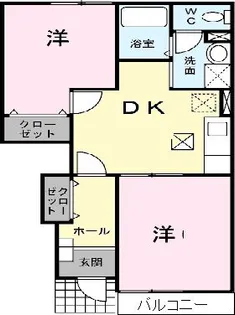イーストハイム【1階】の間取り