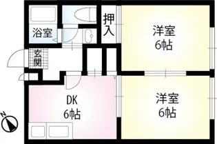 Melati新大津【2階】の間取り