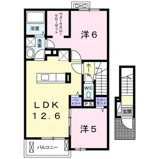 クロレ キャメリア B【2階】の間取り