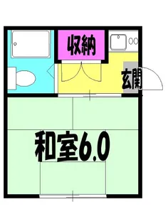市川コーポ【102号室】の間取り