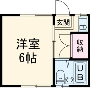 市川コーポ【2階】の間取り