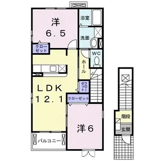 モダンライフ【2階】の間取り