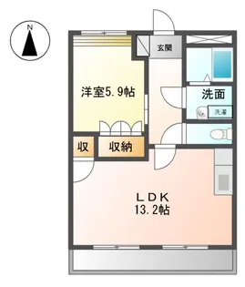 ヴィラージュ【1階】の間取り
