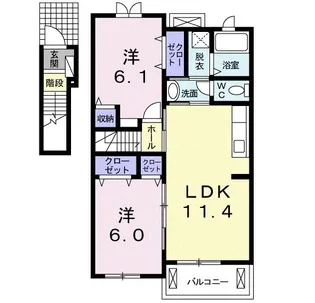 アルバーダ【2階】の間取り