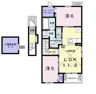 SkyⅠ【2階】の間取り