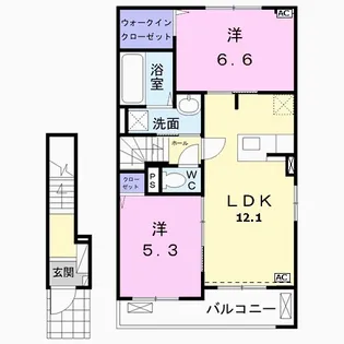 ルーストⅣ【2階】の間取り