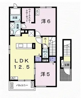 ノーブル グラス Ⅱ【2階】の間取り