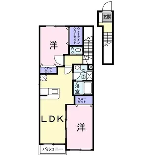 ハイジ・M【2階】の間取り