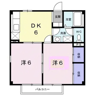 メイプル.ウエスト【2階】の間取り