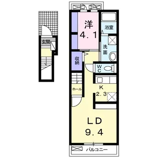 メゾン ミモザ【2階】の間取り