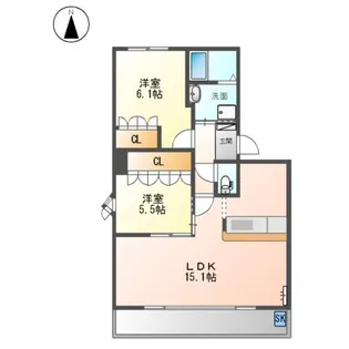 ウィステリア【3階】の間取り