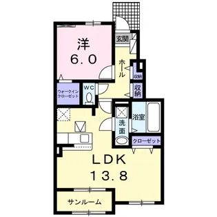 ベル モーズ Ⅱ【1階】の間取り