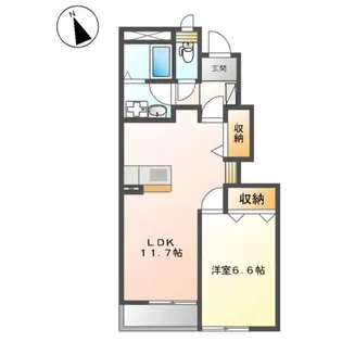 ティファニー【1階】の間取り