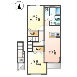 ルミエール シャイン【2階】の間取り