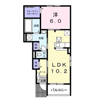 アバンツァート岩槻【1階】の間取り