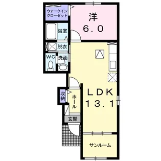 ミルキーⅤ【1階】の間取り