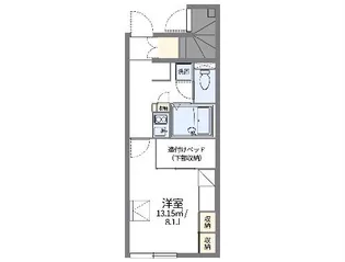 レオパレスYUKA【110号室】の間取り
