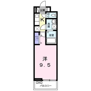アライブ湘南【202号室】の間取り